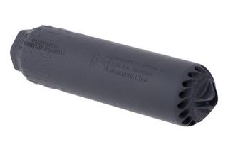 HUXWRX FLOW 5.56 TI Suppressor with black Cerakote finish